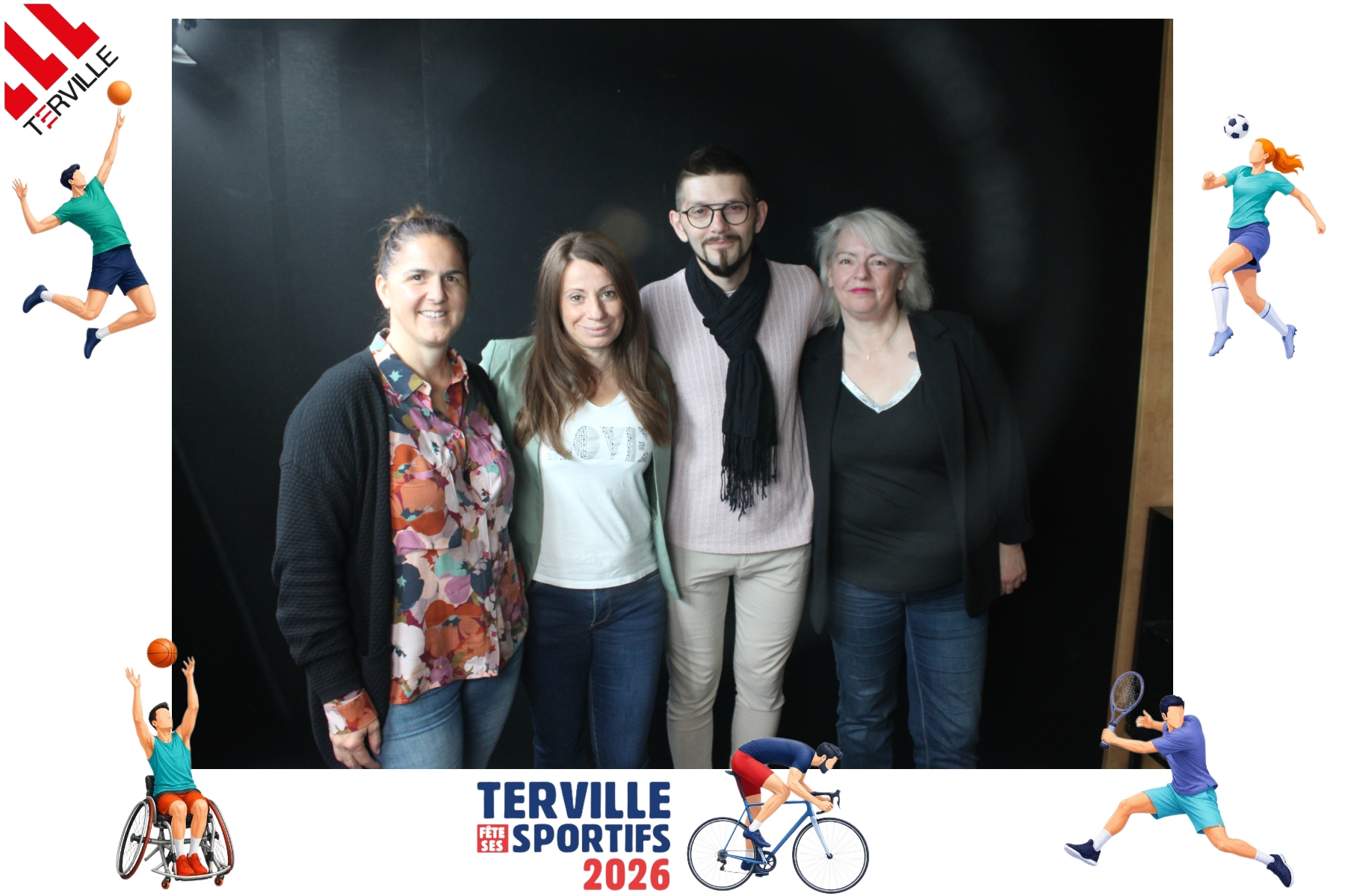 Photo souvenir de l’événement Terville fête ses sportifs 2026 avec photobooth